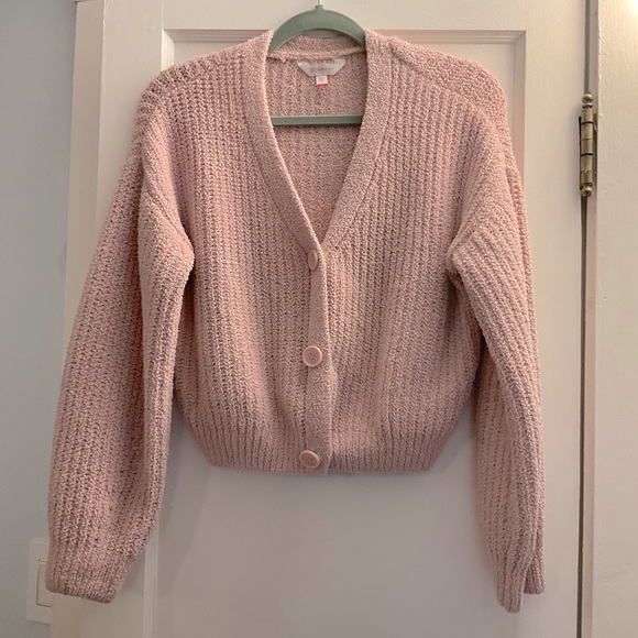 No Boundaries | Sweaters | No Boundaries Pink Crop Cardigan Juniors Size L  113 | Poshmark